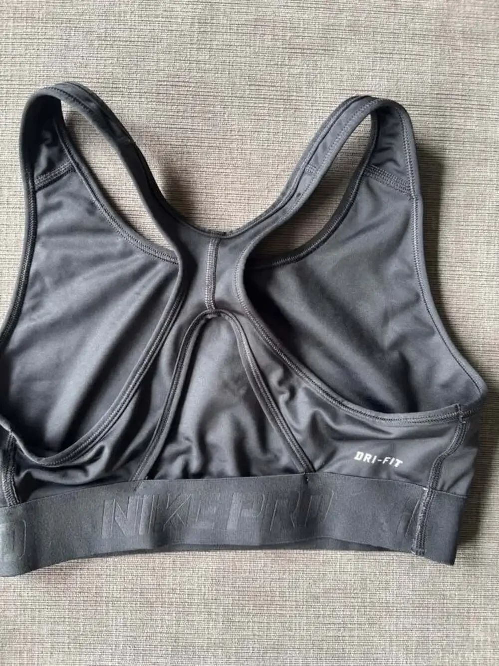 Nike Pro Hypercool Flash Sports Bra Black Size Large L Racerback Medium Support
